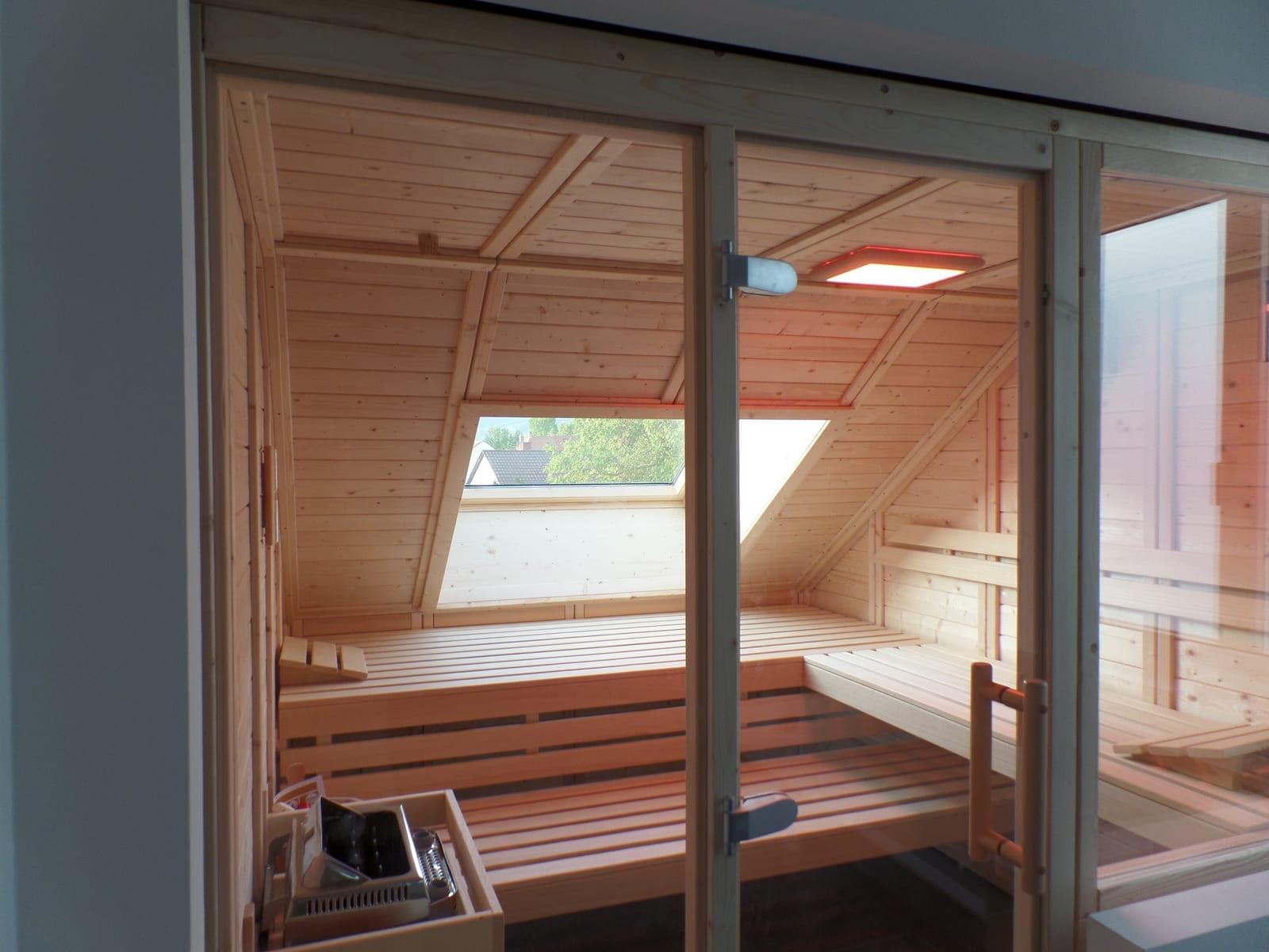 Sauna in der dachschraege – Wille Sauna